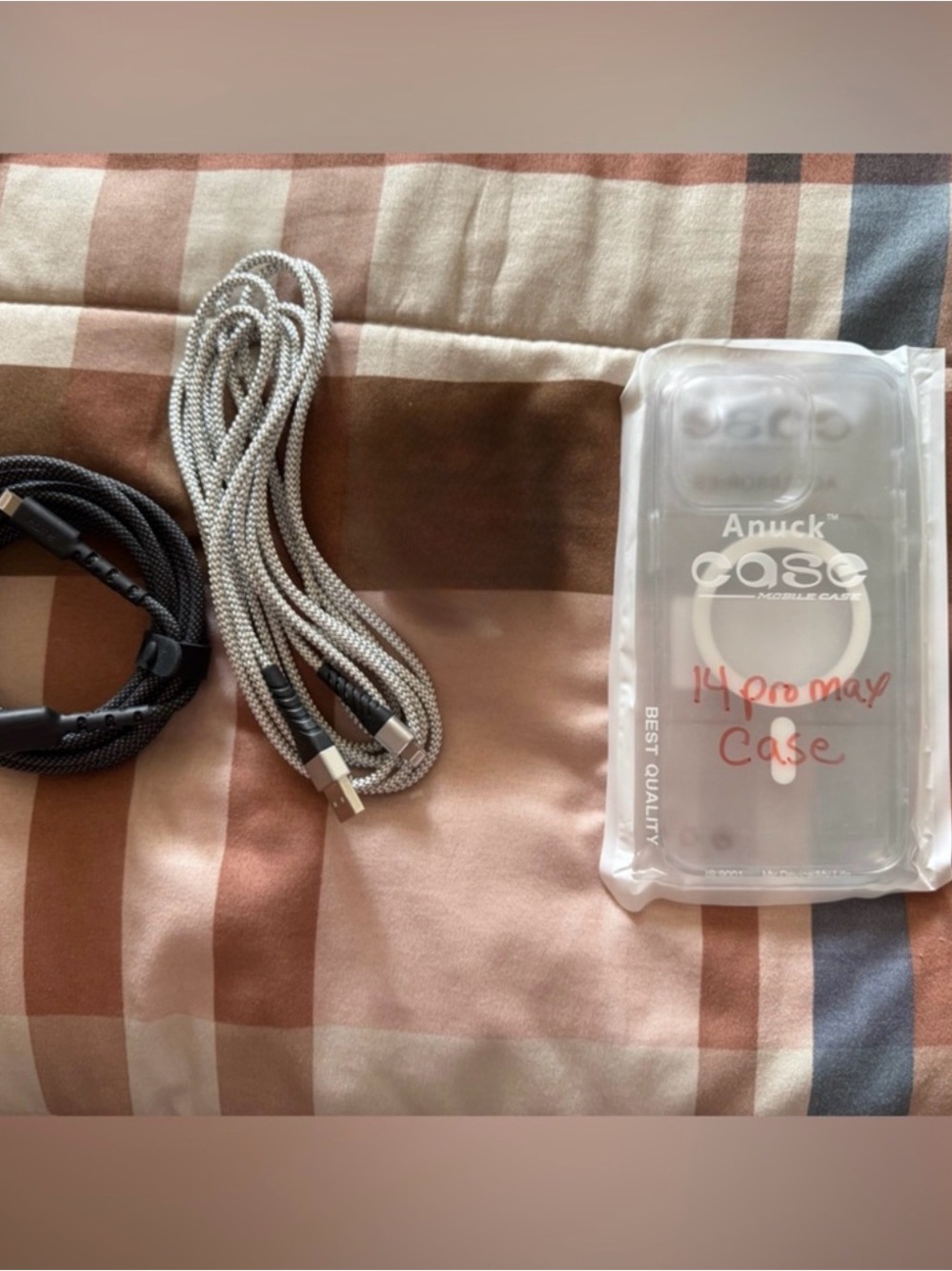 iPhone Case with Black and Silver
Charging Cables